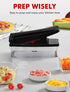 Geedel Vegetable Chopper Pro, 4 in 1 Kitchen Slicer Dicer Cutter Grater with Container for Onion, Potato, Carrot (Red)