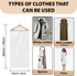 Party Bargains 60x24 Inch Clear Plastic Garment Bags, 50 Pack