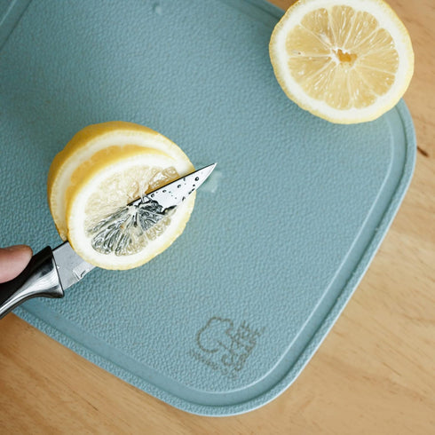 Chef Craft Select Blue Wheat Straw Cutting Board and Knife Set, 10 inch x 7.5 inch