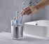 Countertop Joseph Joseph EasyStore Stainless-Steel Toothbrush Holder Bathroom Storage Organizer Caddy, Small