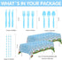 APOWBLS 2nd 24 Chugga Chugga Two Two Birthday Party Supplies, Paper Plate, Cup, Napkin, Disposable Cutlery, Tablecloth