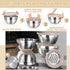 Mixing Bowls Set with Airtight Lids, 26PCS Stainless Steel Khaki Bowls with Grater Attachments, Non-Slip Bottoms