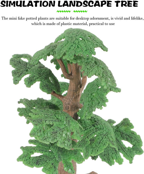 Toyvian Model Trees, Cypress Miniature Artificial Tree for Sand Table Models, 1PC Size L