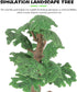 Toyvian Model Trees, Cypress Miniature Artificial Tree for Sand Table Models, 1PC Size L