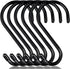 6 Inch Heavy Duty S Hooks, Large Vinyl Coated S Hook 6 Pack for Hanging Plants, Kitchen, Garden Tools