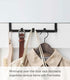 YAMAZAKI home Smart Wide Over the Door Rack, Black