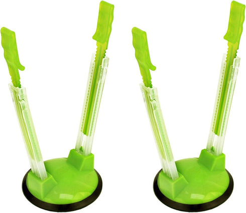 Jokari Adjustable Baggy Rack Stand, 2 Pack, Hands Free Food Storage Bag Holder for Freezer and Sandwich Bags