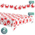 Set Seafood Party Supplies Crab Boil Plastic Table Cover and Shaped Garland