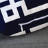 Emvency Throw Pillow Cover, Cute Preppy Navy Blue Greek White Key Decorative Pillow Case, 20 x 20 Inch