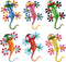 YEAHOME 6 Pack Metal Geckos Inspirational Wall Art, Mexican Outdoor Decor for Farmhouse, Porch, Lawn, Fence