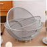 Stainless Steel Rice Basket Noodle Strainer Large Strainer Washing Machine Filter Vegetable Washing Basket Fruits Basket Stainless Steel Washing Basket Fruits Drain Basket Strainer by OKUMEYR