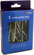 Flat Style Premium Stainless Steel S Hook, Universal Pot Rack Hooks, Set of 10 for Kitchenware