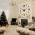 Mintime Large DIY Wall Clock, Battery Operated, Modern Decorative Clock for Living Room/Office