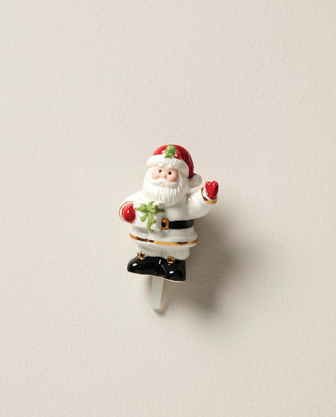 Lenox Profile Charm Santa, 0.24, Elegant White Charm