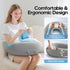 Heyife Crochet & Reading Pillow for Lap Support, Gaming Lap Desk Pillow, Sitting on The Bed/Sofa/Floor for Knitting