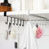 2pcs Counter Mug Hanger Rack, Under Shelf Storage Hooks Organizer Hanging Holder for Cabinet Pantry Kitchen Cupboard