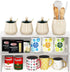 Furinno Helena Kitchen Counter Stackable Organizer Shelf, Set of 2, 23-Inch Marble White