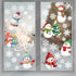9 Sheet Christmas Window Clings, Snowman Window Decals, Snowflake Stickers for Holiday Party Decorations