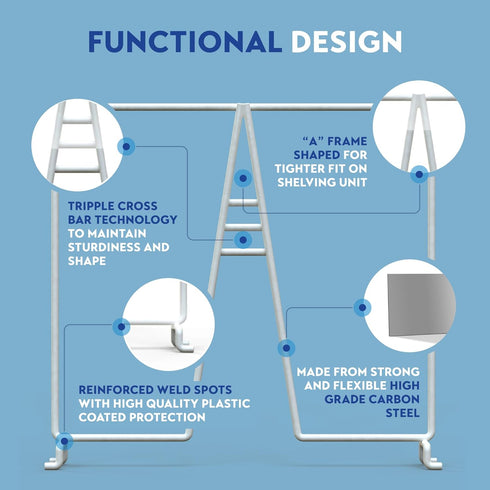 Closet 8-Pack Set-Up Closet 12 inches 12 inches White Wire Shelf Dividers for Organization Sturdy and Easy Shelf