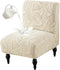 Buenanir Armless Accent Chair Cover Stretch Jacquard Accent Chair Slipcover for Slipper Chair