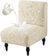 Buenanir Armless Accent Chair Cover Stretch Jacquard Accent Chair Slipcover for Slipper Chair