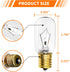 Belleone Light Bulb for LG Microwave Oven, Dimmable 125V 30W E17 Base, Compatible with LG Frigidaire Kenmore