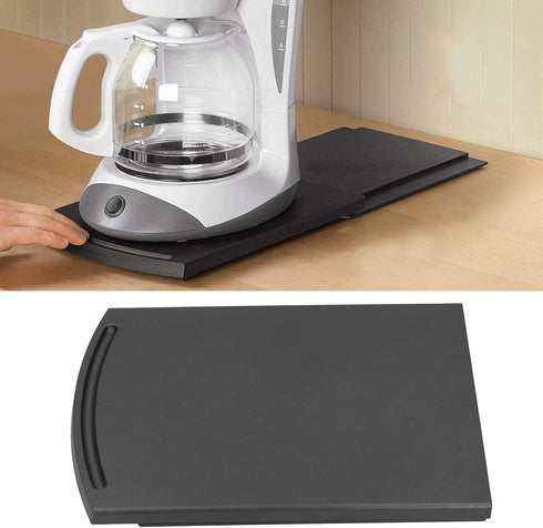Sliding Coffee Maker Tray, Medium Appliance Rolling Holder for Kitchen Utensils and Appliances