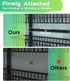 Over The Door Pantry Organizer, 6-Tier Deep Baskets Hanging Metal Rack for Home & Kitchen, Black