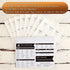 8 10 oz 148 Pcs Glass Containers with Bamboo Lids and Spoons - Sugar Container with Kitchen Pantry Spice Jar Labels