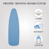 Ironing Board Cover and Pad - 100% Cotton Cover with Padding, Standard Size with Aluminum Coating, 54"x15" Blue