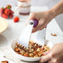 Spring Chef Large Purple Dough Blender, Heavy Duty Stainless Steel Dough Cutter Tool for Baking