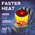 LZ-WLKJ Set 3 Settings 8H Devil's Hand Heating Mug Warmer & Mug - Temp & Timer, Coffee Cup Warmer Plate for Desk Auto