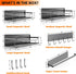 JulktLli 5 Pack Multifunctional Magnetic Shelves for Refrigerator Spice Rack & Washing Machine Organize, Include Paper