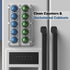 GALVANOX Magnetic Fridge Mount for Nespresso Vertuo Pods Holder - 10 Pod Capacity Clear Acrylic Storage and Display
