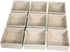 DIOMMELL 9 Pack Foldable Cloth Storage Box - Closet Organizer Fabric Baskets for Clothes, Underwear, Beige