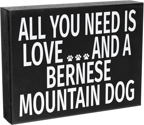JennyGems Bernese Mountain Dog Gifts - All You Need is Love and a Bernese Mountain Dog, Made in USA