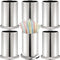 ZEAYEA 6 Pack Stainless Steel Straw Holder, Countertop Straw Dispenser for Store, Restaurant, Bar, Home Kitchen