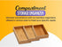 YBM HOME Bamboo Drawer Organizer Storage Box, 2 Pack for Kitchen, Junk Drawer, Office, Bedroom, Craft, 3x9x2 inch