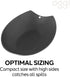 Oggi Spooner Stainless Steel Spoon Rest, Holds Kitchen Utensils for Mess Free Cooking, Black, 5.25 x 3.5 inch