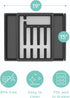 JULY HOME Expandable Kitchen Drawer Organizer, Plastic Flatware Drawer Organizer/Utensil Holder, Multipurpose