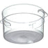 Carlisle FoodService Products Storplus Round Food Storage Container, 2 Quart, Clear, Stackable Design