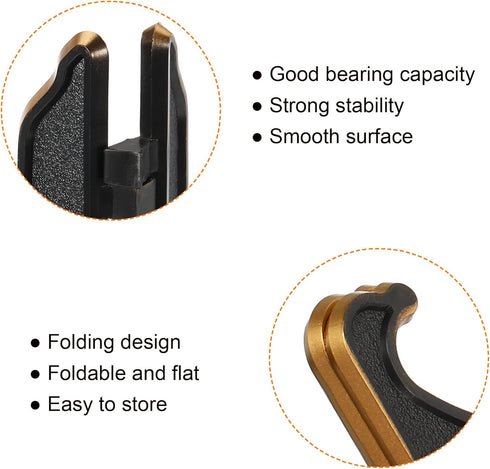 PATIKIL 5" Acrylic Decorative Plate Stand Holder, 4 Pack Table Use Foldable Picture Easel Frame for Photos