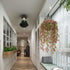Artificial Hanging Vine, Sweet Potato Leaves Faux Ivy Garland, UV Resistant Plastic Plants for Indoor Outdoor