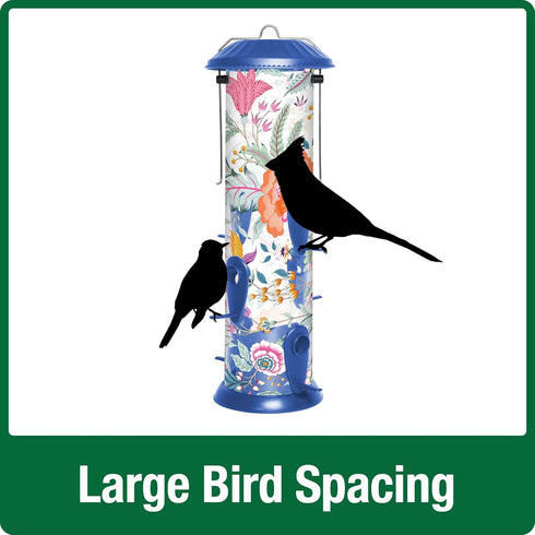 Wild Wings Fantasy Floral Easy Clean Bird Feeder