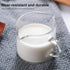 Espresso Measuring Glass, 100ml Double-Mouthed Cup with Handle, Barista Shot Glass Measuring Pitcher