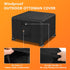 2Pcs-20 20" 18" Kovshuiwe Outdoor Patio Ottoman Cover L x W x H, Waterproof Patio Ottoman Cover, Heavy Duty Outdoor