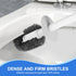 Silkyhose 2 Pack Set, 3 1 Combo(2) Toilet Brush and Plunger in Toilet Bowl Brush and Holder with Crevice Cleaning Brush