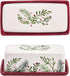 Counter, Countertop, Bico Santa On The Way Ceramic Butter Dish with Lid, Wide Butter Keeper for Kitchen Microwave