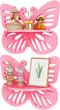 2-Tier Butterfly Wall Shelf - Nursery Decor Pink Floating Corner Shelves, Cute