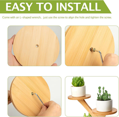 Stand,3 XXXFLOWER Wood Plant Stand for Indoor,Small Desktop Plant Tier Succulent Windowsill Shelf Holders for Balcony